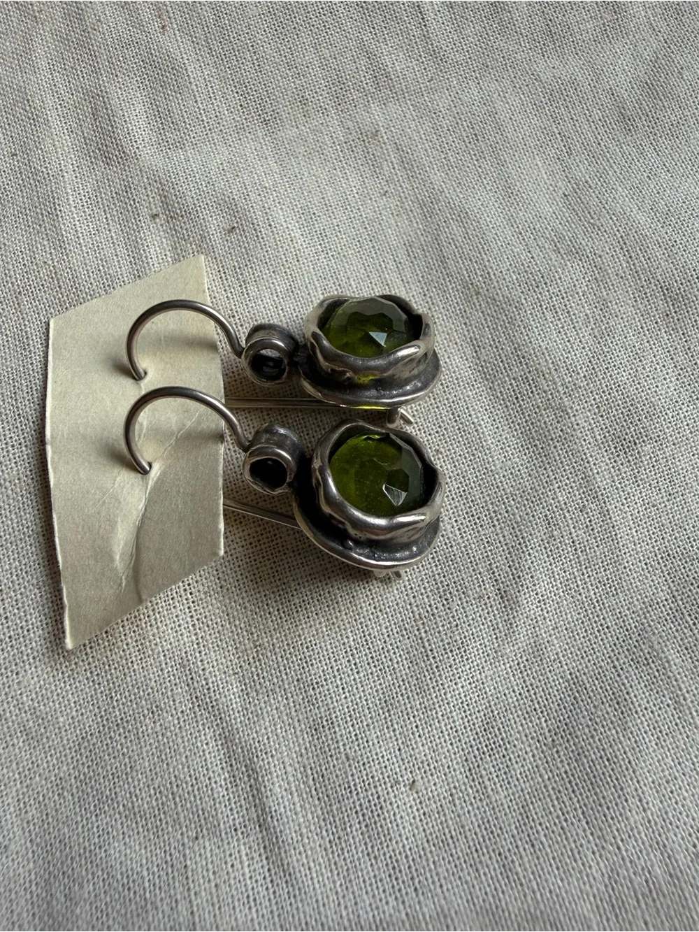Silpada 'Daintree' Drop Earrings Green Quartz